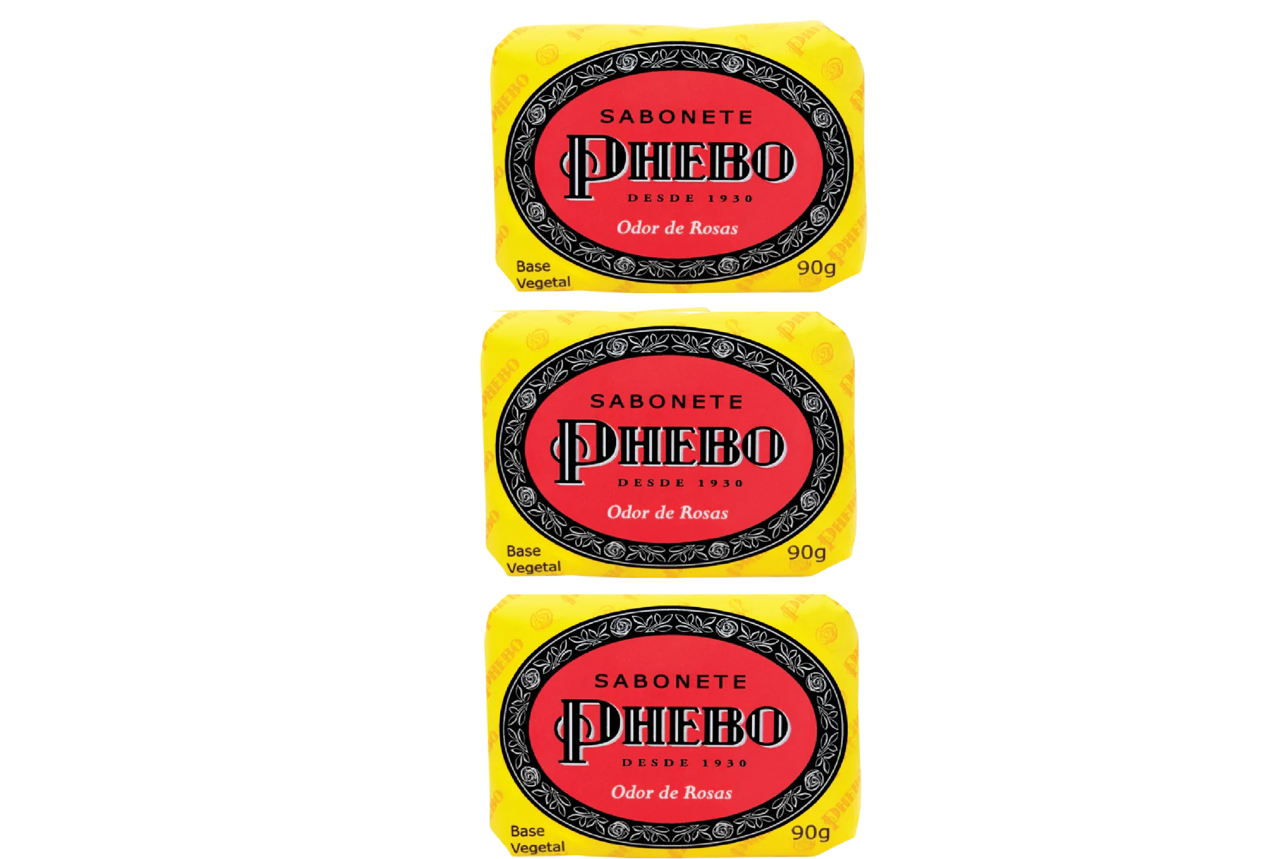 Phebo Sabonete Odor de Rosas (3x90g)